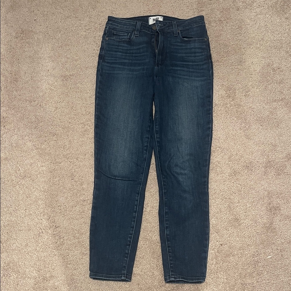 PAIGE Women's Deep Indigo Skinny Jeans